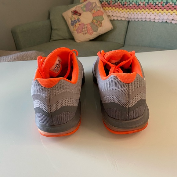 Nike Max Dynasty 2 Men’s Size 14 Custom Light Up Gray Orange - Picture 4 of 8